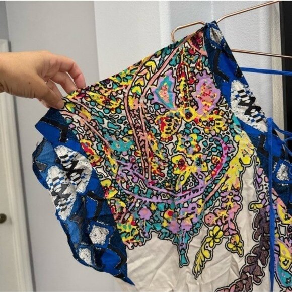 Flying Tomato Cold Shoulder Boho Beach Cover Up NWOT Travel Resortwear Vacation - Picture 3 of 5